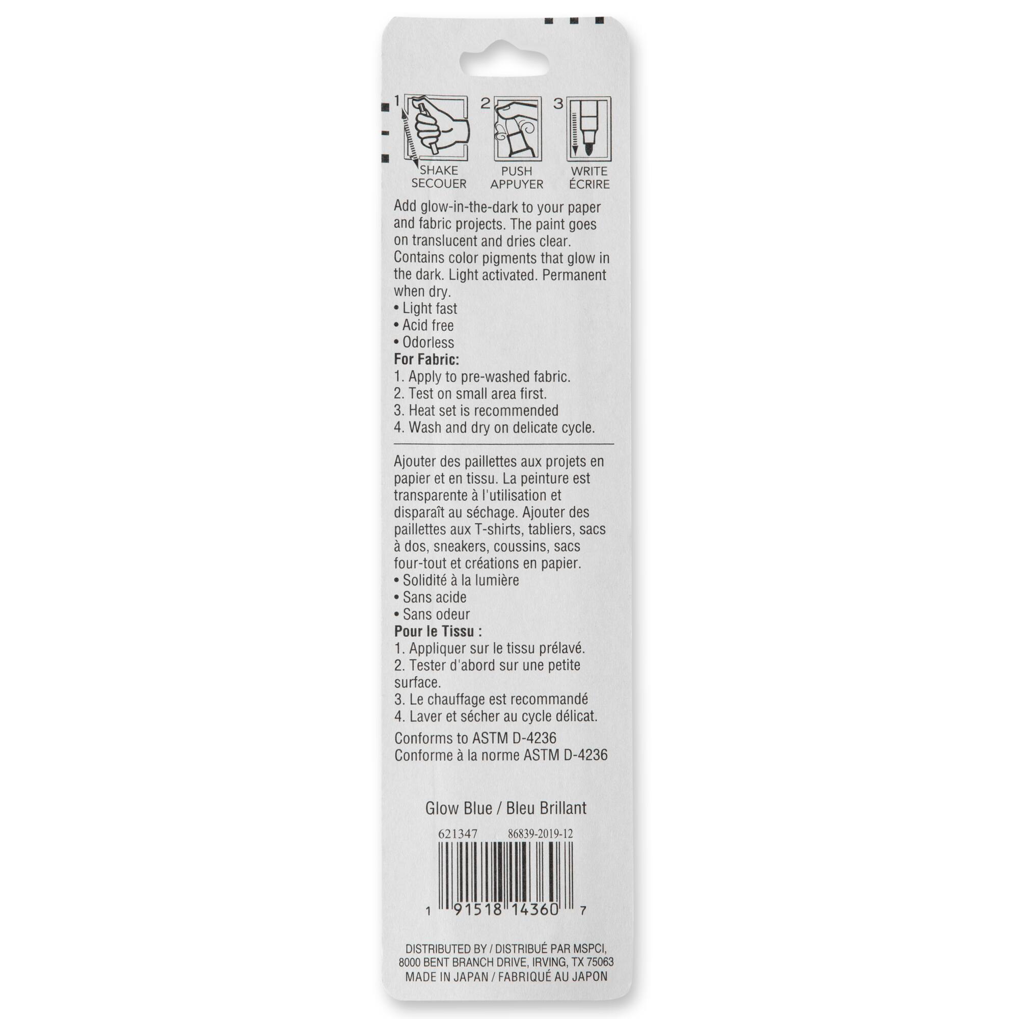 Premium Medium Tip Glow-in-the-Dark Water-Based Paint Pen by Craft Smart